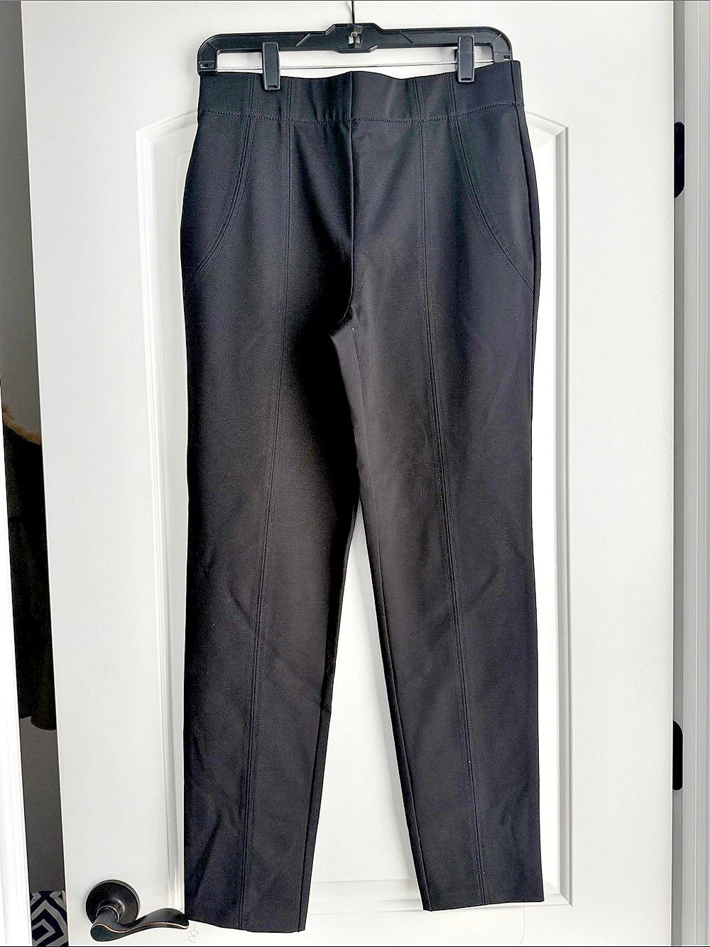 THALIAN Slim Ankle Pants in Black Size 10 Like New